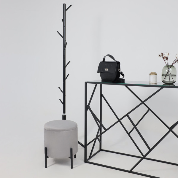 Изображение товара Пуф AksHome Boot (серый велюр MY 180G-60/черный)