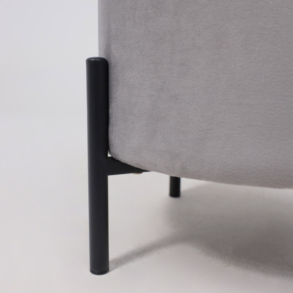 Изображение товара Пуф AksHome Boot (серый велюр MY 180G-60/черный)