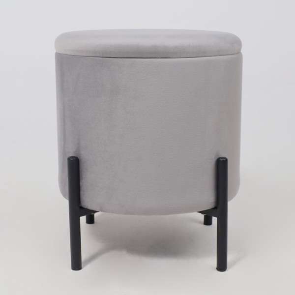 Изображение товара Пуф AksHome Boot (серый велюр MY 180G-60/черный)