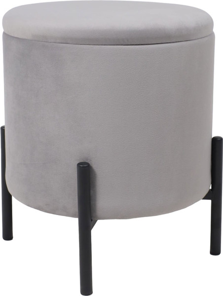 Изображение товара Пуф AksHome Boot (серый велюр MY 180G-60/черный)
