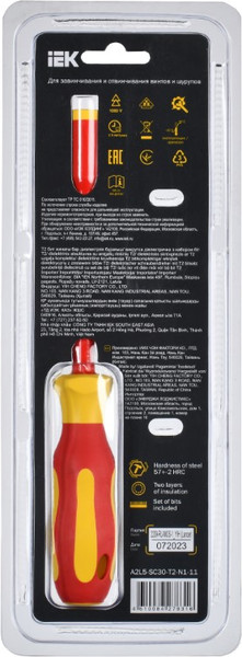 Изображение товара Отвертка IEK A2L5-SC30-T2-N1-11