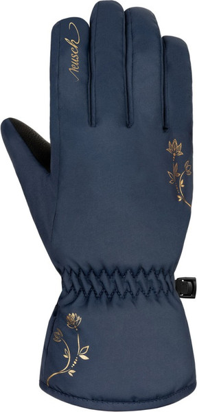 Изображение товара Перчатки лыжные Reusch Ice Flower / 6431153-4470 (р.7, Dress Blue/Gold)