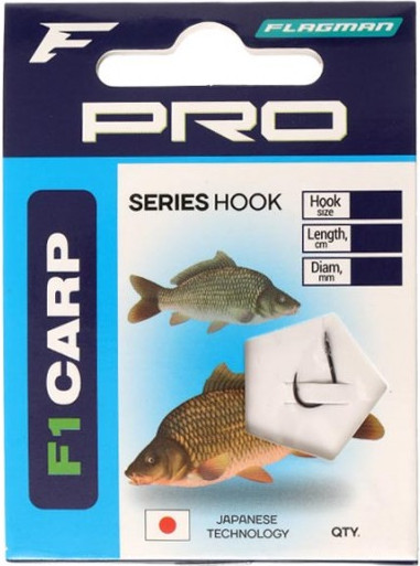 Изображение товара Набор поводков рыболовных Flagman Fishing Pro F1 Carp Hooks / PRCHN-16B (7шт)