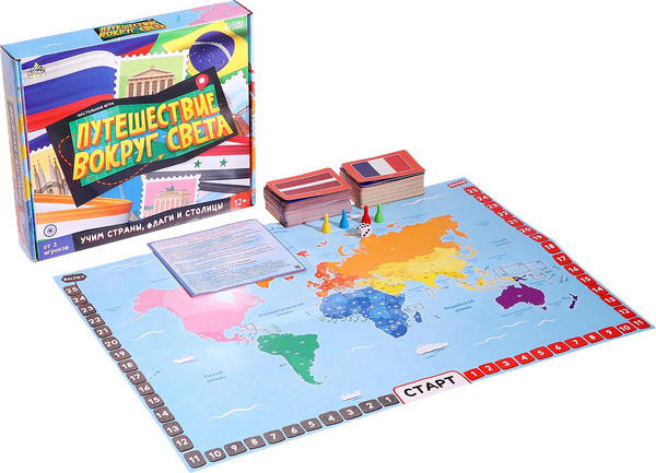 Изображение товара Настольная игра Лас Играс Kids. Путешествие вокруг света / 10512037