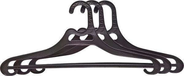 Изображение товара Набор пластиковых вешалок-плечиков Полимербыт 4331800 (3шт)