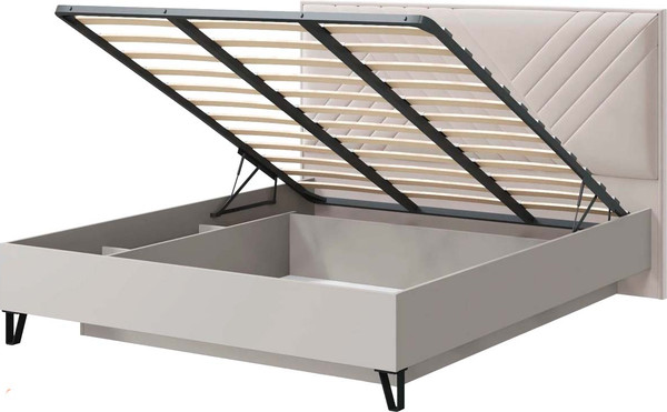 Изображение товара Каркас кровати MLK Кашемир 160 с мягким изголовьем (кашемир/сантьяго)