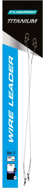 Изображение товара Набор поводков рыболовных Flagman Fishing Titanium Wire / FTW30-160 (2шт)