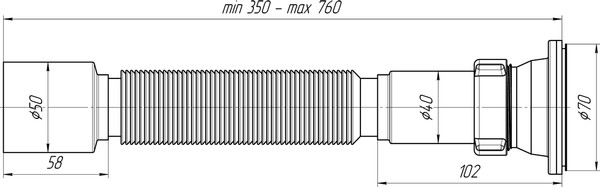 Изображение товара Сифон Ани Пласт G105