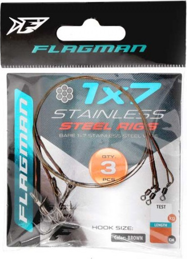 Изображение товара Набор поводков рыболовных Flagman Fishing X7 / FX7T-08-25 (3шт)