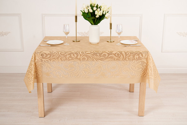 Изображение товара Скатерть Stolima Pina Lace 7005 Вензель (180x140)