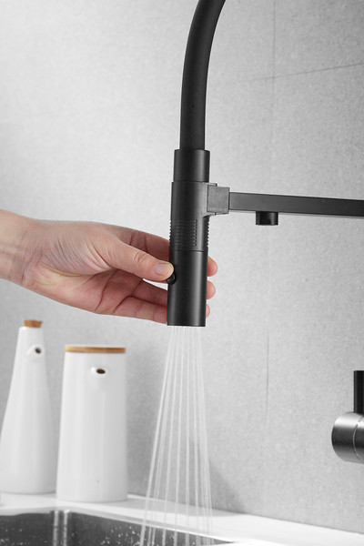 Изображение товара Смеситель Rose R958H (черный)