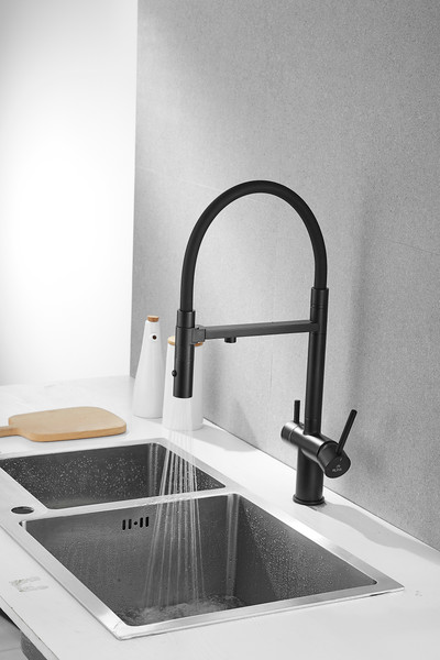 Изображение товара Смеситель Rose R958H (черный)