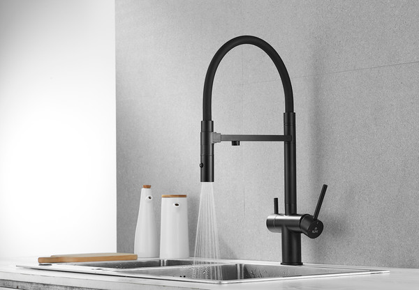 Изображение товара Смеситель Rose R958H (черный)