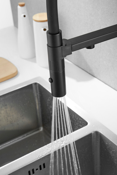 Изображение товара Смеситель Rose R958H (черный)