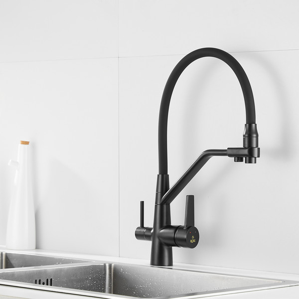 Изображение товара Смеситель Rose R558H (черный)