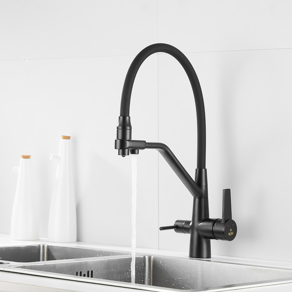 Изображение товара Смеситель Rose R558H (черный)