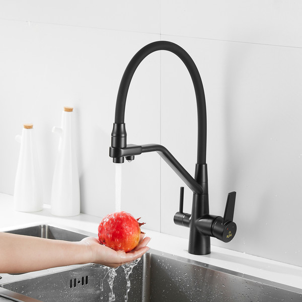 Изображение товара Смеситель Rose R558H (черный)