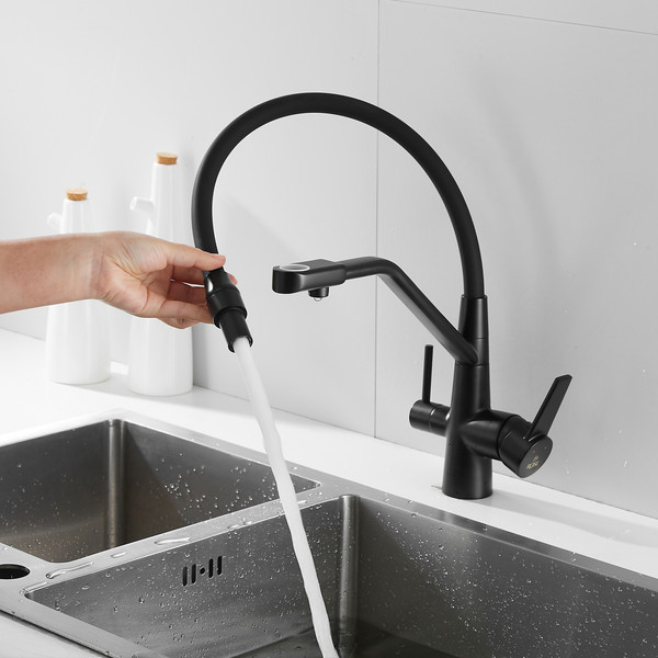 Изображение товара Смеситель Rose R558H (черный)