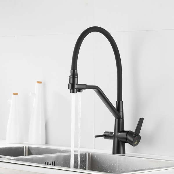 Изображение товара Смеситель Rose R558H (черный)