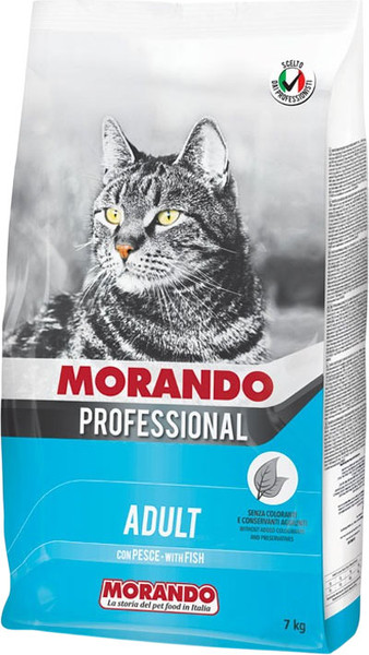 Изображение товара Сухой корм для кошек Morando Professional Line Gatto с рыбой (7кг)