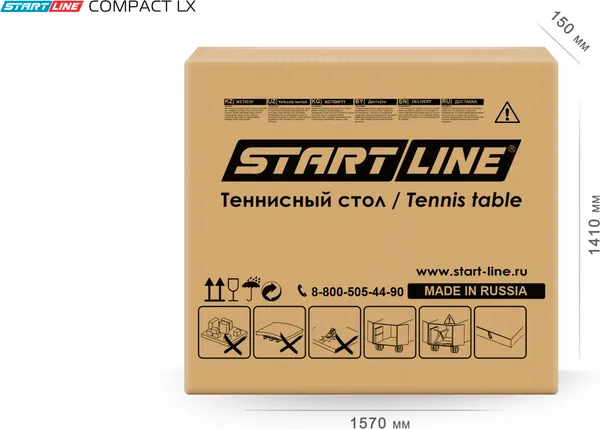 Изображение товара Теннисный стол Start Line Compact LX / 6042-22 (черный)