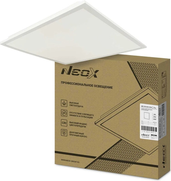 Изображение товара Панель светодиодная Neox ДВО-PRO 4040-Опал / 4690612057279