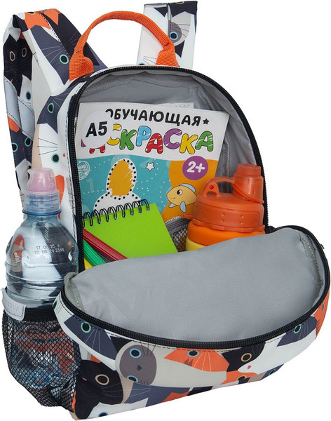 Изображение товара Детский рюкзак Grizzly RK-576-5 (коричневый/серый/белый)