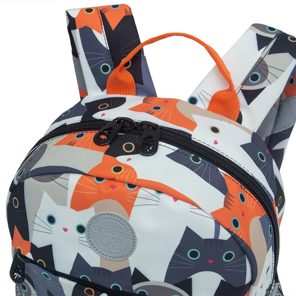 Изображение товара Детский рюкзак Grizzly RK-576-5 (коричневый/серый/белый)