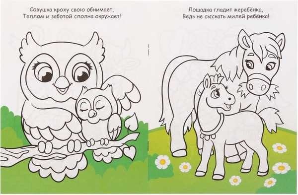 Изображение товара Набор раскрасок Буква-ленд Для девочек / 5214449, мягкая обложка (8шт)