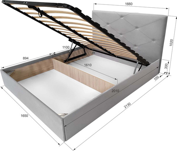 Изображение товара Двуспальная кровать Аквилон Ромео 16 ПМ (цицеро 01)
