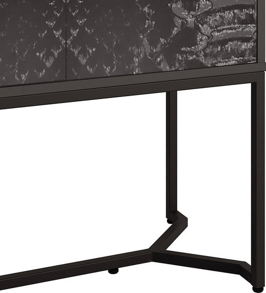 Изображение товара Тумба Involux Неаполь 227H002 (графит с печатью/металл черный)