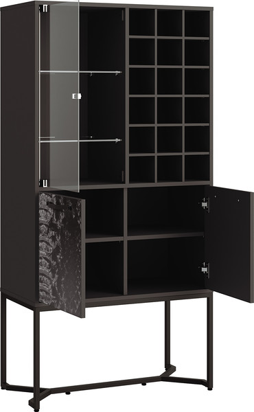 Изображение товара Тумба Involux Неаполь 227H002 (графит с печатью/металл черный)