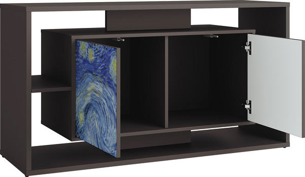 Изображение товара Тумба Involux Неаполь 227T001 (графит с печатью)