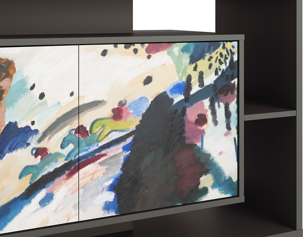 Изображение товара Тумба Involux Неаполь 227T011 (графит с печатью)