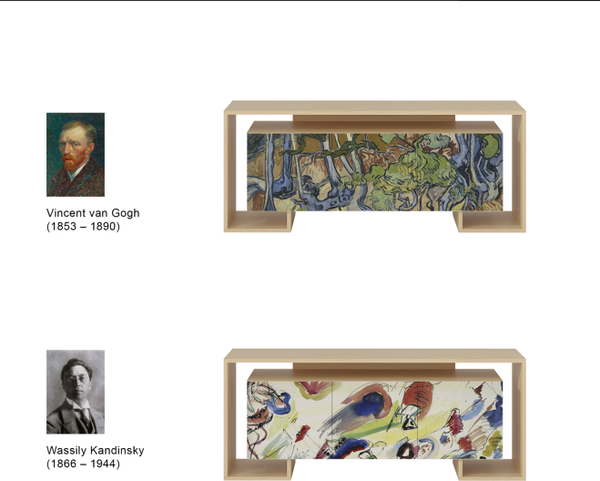 Изображение товара Тумба Involux Неаполь 227T011 (графит с печатью)