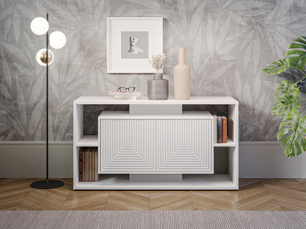 Изображение товара Тумба Involux Неаполь 227T101 (белый премиум с фрезеровкой)