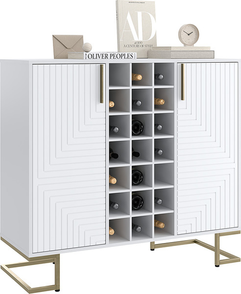 Изображение товара Тумба Involux Неаполь 233H201 (белый премиум/металл цвета золото)