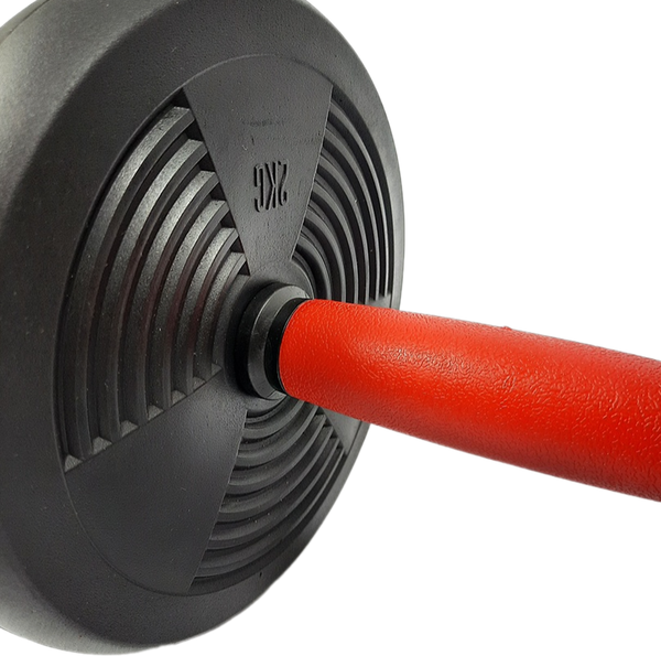 Изображение товара Набор гантелей Ametist Со штангой и гирями 6 в 1 (20кг)