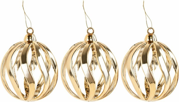 Изображение товара Набор шаров новогодних Золотая сказка 592176 (12шт, бирюзовый/золотой)