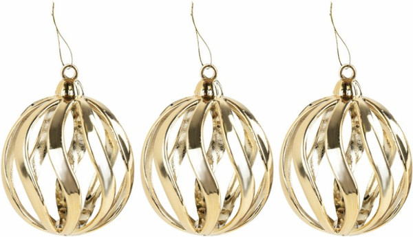 Изображение товара Набор шаров новогодних Золотая сказка 592177 (9шт, бирюзовый/золотой)