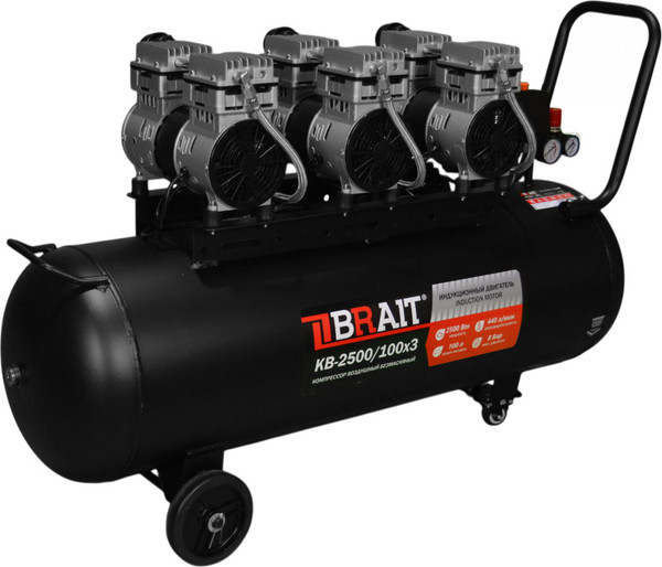 Изображение товара Воздушный компрессор Brait KB-2500/100X3