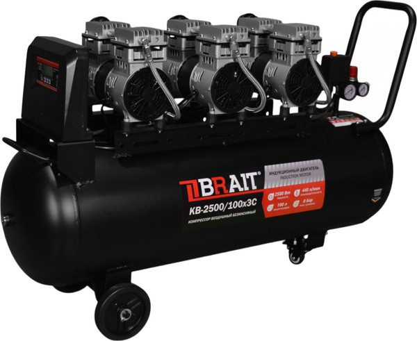 Изображение товара Воздушный компрессор Brait KB-2500/100X3C