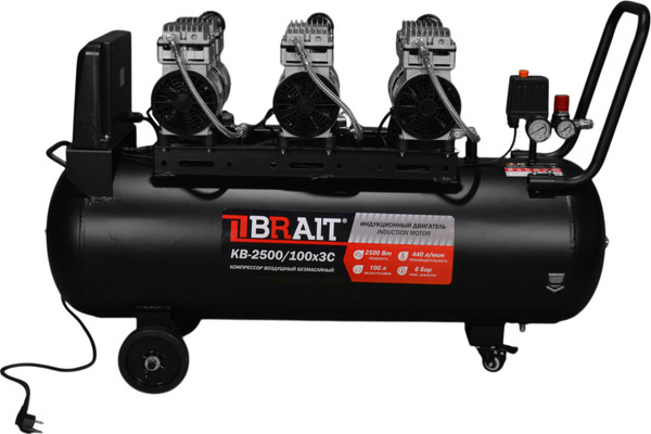 Изображение товара Воздушный компрессор Brait KB-2500/100X3C