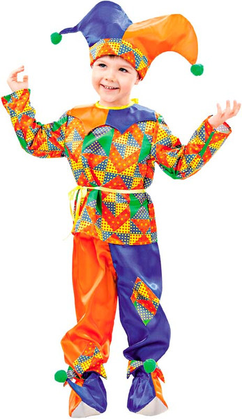 Изображение товара Костюм карнавальный Пуговка Петрушка / 2002 к-18 (р.122-64)
