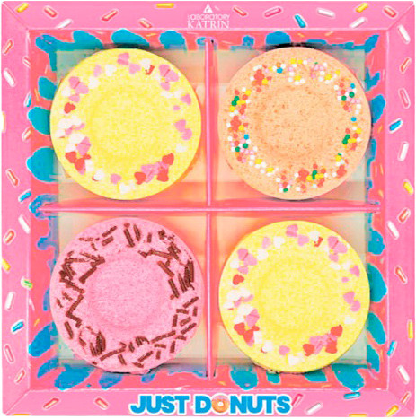 Изображение товара Набор бомбочек для ванны Лаборатория Катрин Just donats (4x60г)