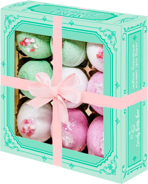Изображение товара Набор бомбочек для ванны Лаборатория Катрин Candy bath bar Merci (9x40г)
