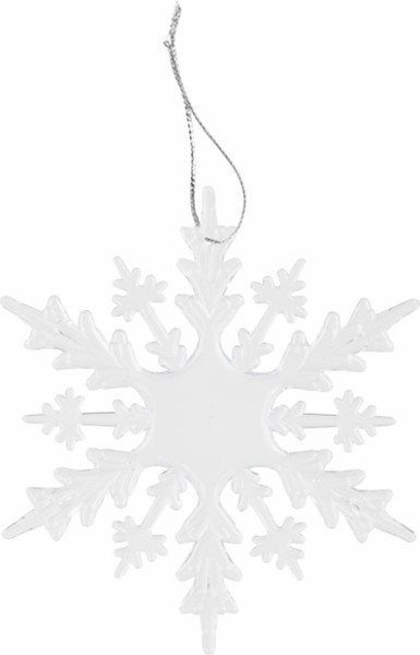 Изображение товара Набор елочных игрушек Золотая сказка Снежинки акриловые / 592148 (5шт)