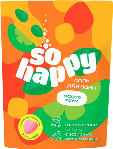 Изображение товара Соль для ванны Лаборатория Катрин So Happy Мохито Лайм (500г)