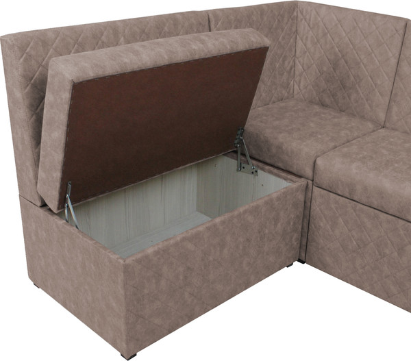 Изображение товара Уголок кухонный мягкий Аквилон Дюпон СМ (парма 10 коричневый)