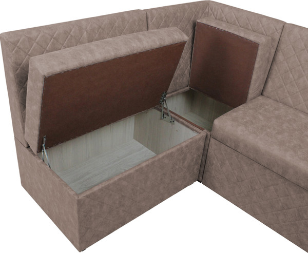 Изображение товара Уголок кухонный мягкий Аквилон Дюпон СМ (парма 10 коричневый)